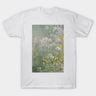 Meadow Flowers (Golden Rod and Wild Aster) by John Henry Twachtman T-Shirt